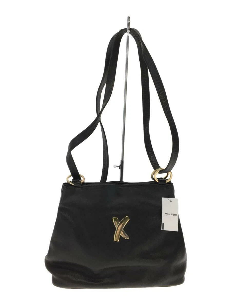 Paloma Picasso Black Magnet Opening And Closing leather black