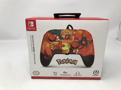 Pokémon Charizard - PowerA Enhanced Wired Controller - Nintendo Switch -- New 
