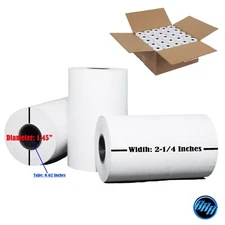 2 1/4" x 70'  Thermal Receipt Paper 50 rolls Clover Flex, Mini and Mobile