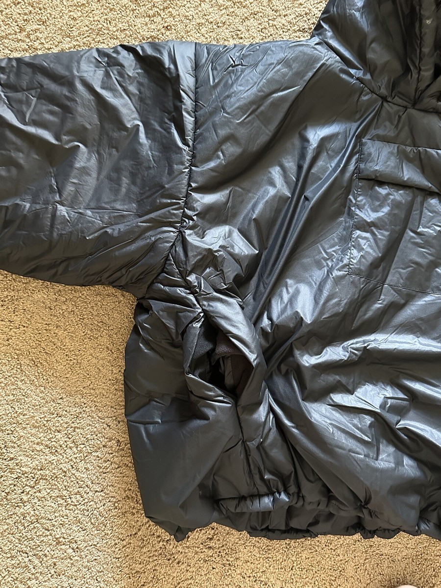 Size Large - Yeezy Gap Balenciaga Padded Anorak Hoodie Black | eBay