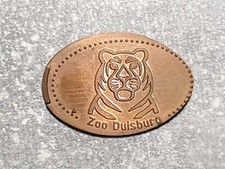 Elongated Coins - Pressed Pennies - Zoo Duisburg Rarität!