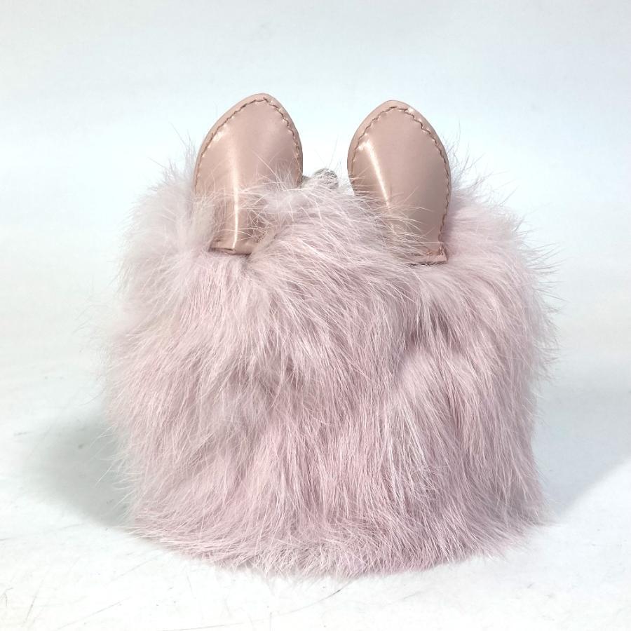 DIOR AUTHENTIC Cookie Dog Animal Bag Charm COOKIE Keychain Pink