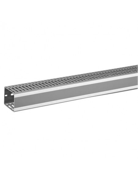 Goulotte PVC 60x80 mm LEGRAND 636013 gris RAL7030 pour tableau électrique Lina25 2m