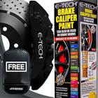 Brake Caliper Gloss Black E-Tech Car Engine Bay Block Wheel Hubs Paint Kit. +M