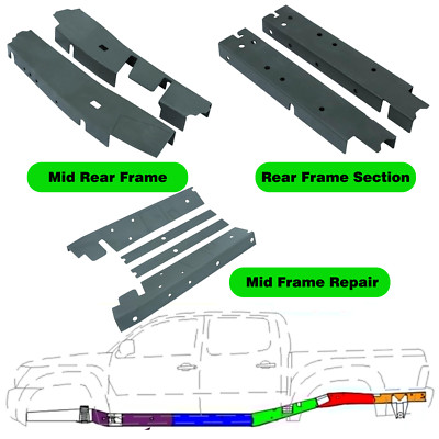 Mid&Mid-Rear&Rear Frame Section for Tacoma 2005-2015 Reg Cab/Access Cab 2nd Gen 