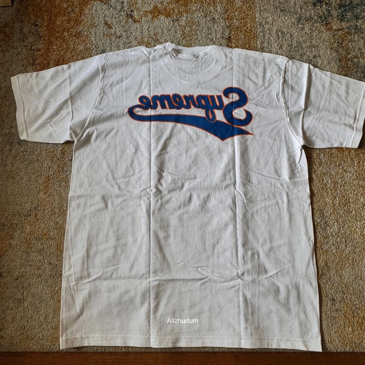 SUPREME SS24 TEE SHIRT ARRIÈRE BLANC BLEU MLXL