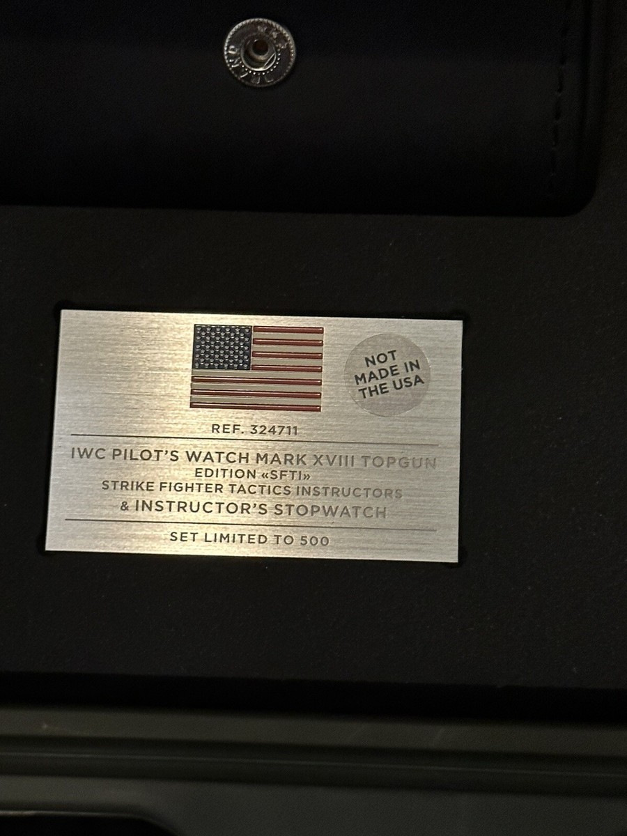 IWC PILOT'S WATCH MARK XVIII TOP GUN EDITION «SFTI» TOP GUN