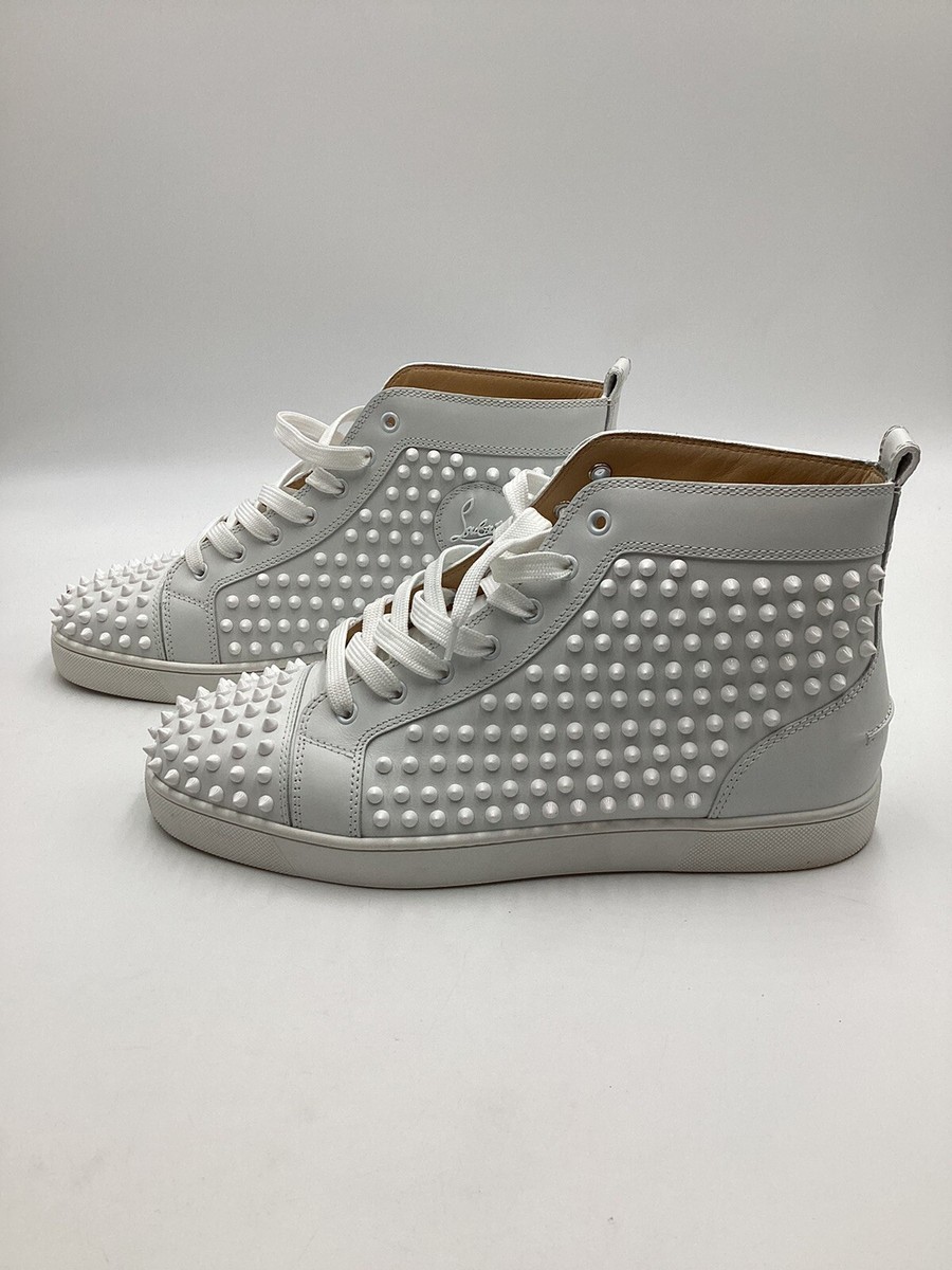 Christian Louboutin♡シルバー フラットシューズ 美品 ルブタン スパイク フラットシューズ 24㎝ シルバー
