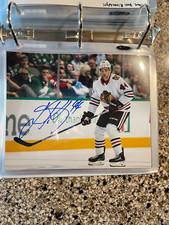 Jan Rutta Signed Autographed Chicago Blackhawks 8X10 Photo