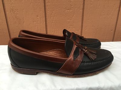 Allen Edmonds Ashford Brown Leather Tassel Loafers Sz 10.5 Dress Shoes USA Made Allen Edmonds Ashford Dark Brown Leather Dress Loafers  main image 3
