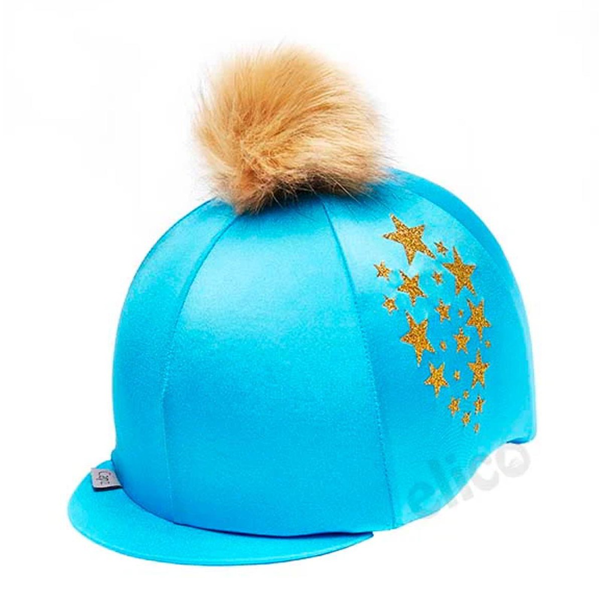 Capz Lycra Hat Cover Starburst Turquoise