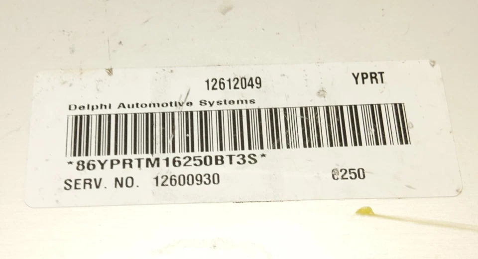 Computadora módulo de control del motor ECM ECU de 2007 Pontiac Grand Prix 12612049 Foto 2 de 4