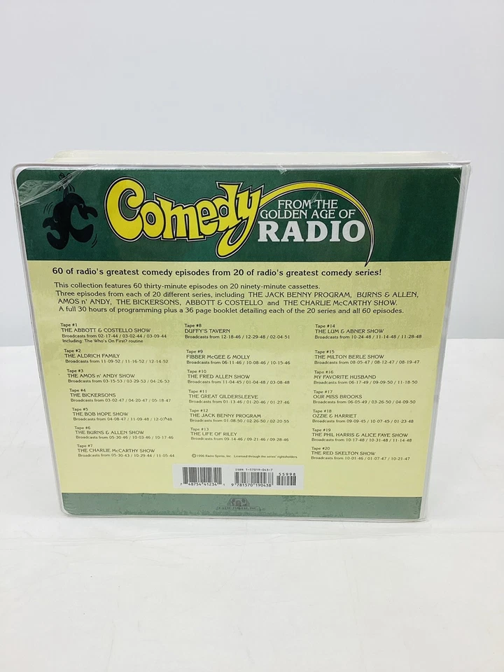 Comedy from the Golden Age of Radio 20 Audio Cassettes 30 Hours 60 Programs - Image 3 of 4