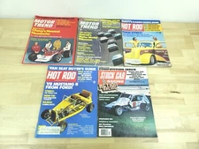 Motor Trend, Hot Rod, Stock Car Magazine Lot of 5 1972 70s Drag Racing Vintage