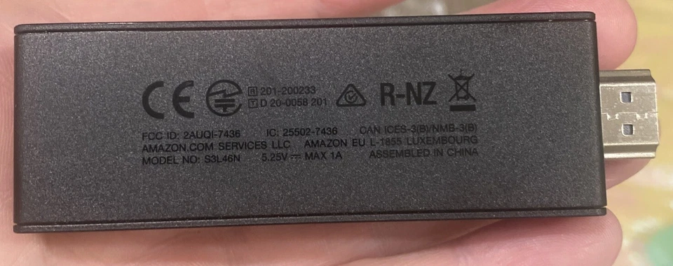 Amazon Fire Stick M/N S3L46N Amazon Eul1855 Luxembourg - Image 3 of 4