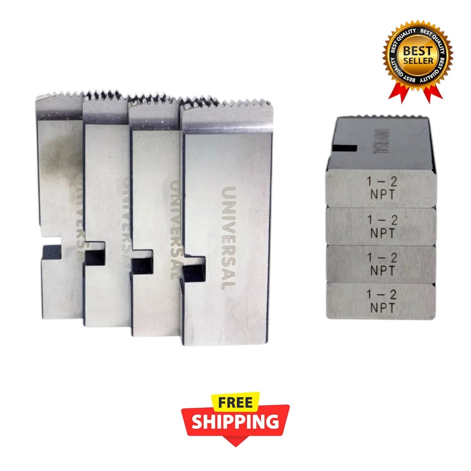 NPT Universal 47750 1"-2" Alloy Pipe Dies fits RIDGID 811A 815A Salinas Tools® - Image 2 of 3