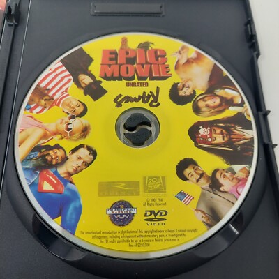 Epic Movie (DVD, 2007, Unrated Version) Spoof Comedy Adventure
