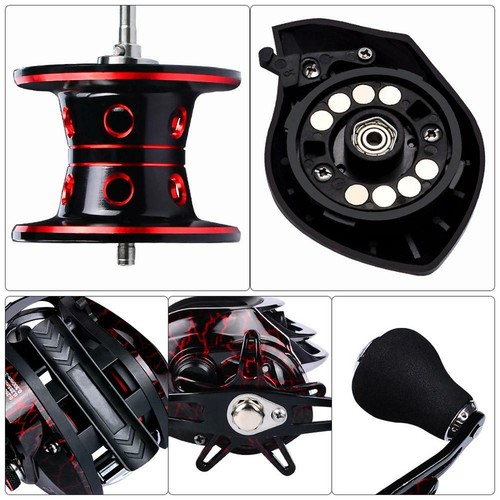 18+1BB Waterproof Baitcasting Reel Camouflage Red Baitcast Reel Magnetic Brake - Picture 11 of 15