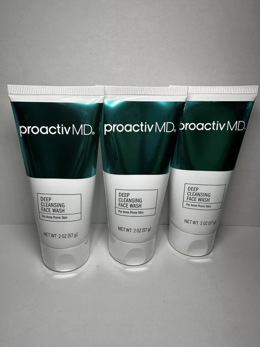 3x Proactiv MD Deep Cleansing Face Wash 2 oz Cleanser Acne