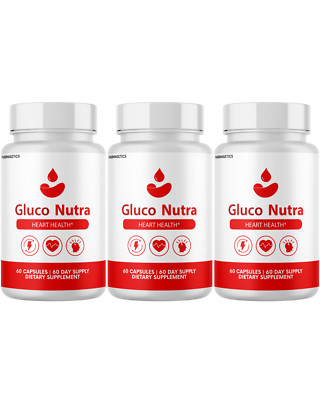Gluco Nutra Blood Pills to Support Circulation & Glycogen Health- 3 Bottles