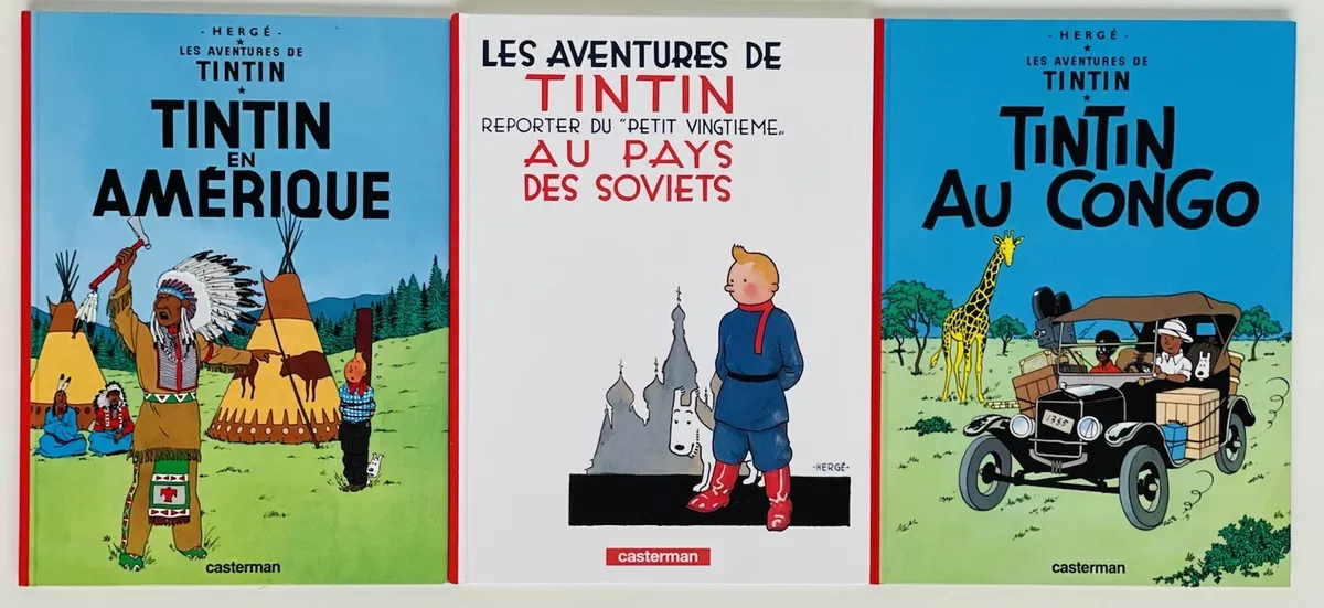 3 books set TINTIN Les Aventures de Tintin (French Version) comic books NEW  | eBay