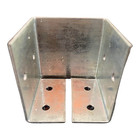 <!--F#f_0-->2 pack NO WELD - ZERO WELD Galvanised Brackets for Steel Posts DIY - *4 SIZES*<!--F/-->