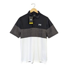 Under Armour Mens Small UA Playoff Polo 2.0 Blocked Golf Shirt Top 1370668 New