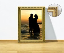 Ornate Picture Frame Shabby Chic Picture Frame Photo Frames Black White Gold A4