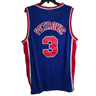 Adidas Blue Red Nets Drazen Petrovic 3 NBA HWC Men's Basketball