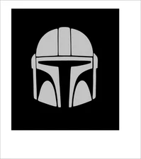 Star Wars Mandalorian Helmet Vinyl Deca-VARIOUS SIZES & COLORS-FREE SHIP