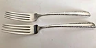 VINTAGE 2 TOWLE STERLING SILVER "CANDLELIGHT" DINNER FORKS ART NOUVEAU