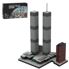Building Blocks Toy Set - 1/2000 World Trade Center (1973-2001) Micro Model, ...
