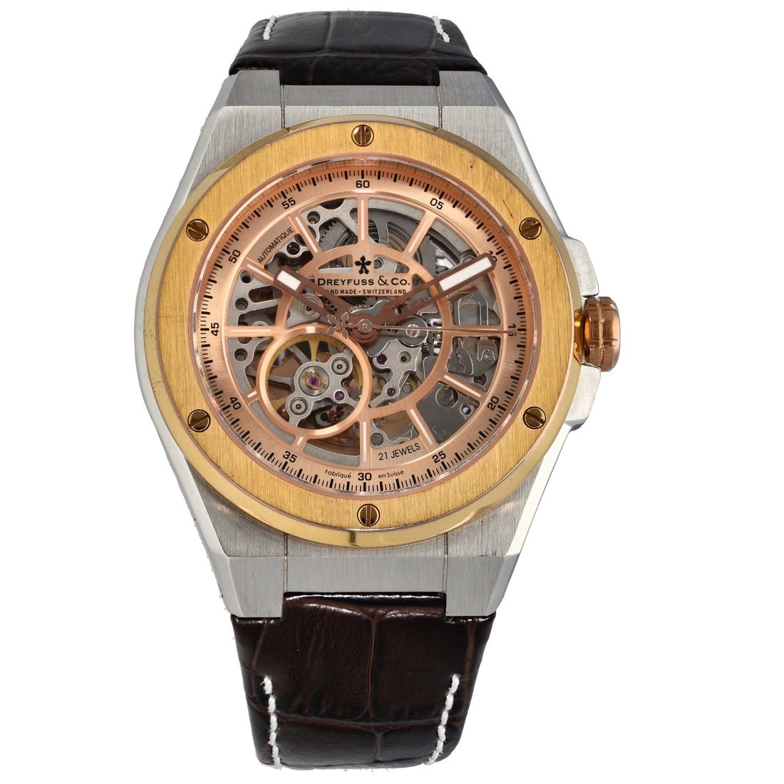 Mens Dreyfuss Seafarer Skeleton Automatic Dreyfuss And Co