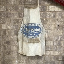 Vintage Craftsman Work Apron Underlined Logo HTF Great Patina
