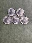 5 Gem BU 1955-S Roosevelt Dimes 10C Uncertified Lot Premium Quality