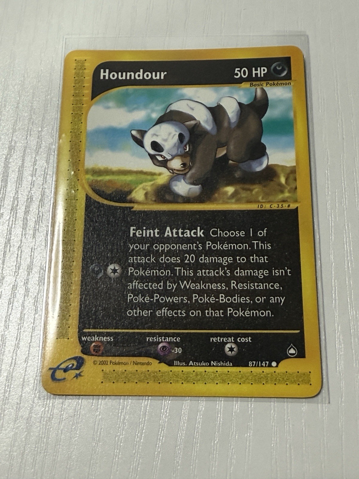 Pokemon TCG: Houndour 87/147 Aquapolis E Series Vintage WOTC- NM-M - VTG
