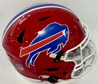 Josh Allen Signed Buffalo Bills Red Speedflex Authentic FS Helmet Auto BAS COA