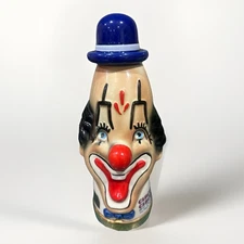 Circus Circus Clown Decanter Old Mr Boston 1978 Whiskey Bottle w/ Stopper