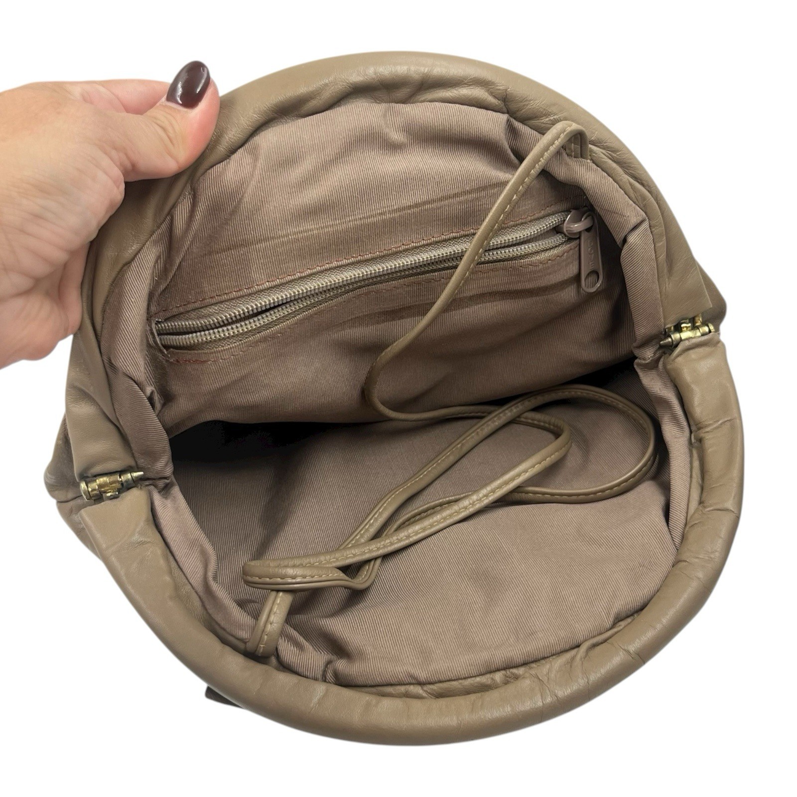 VINTAGE BEIGE PATCHWORK PURSE LEATHER SNAKESKIN C… - image 5