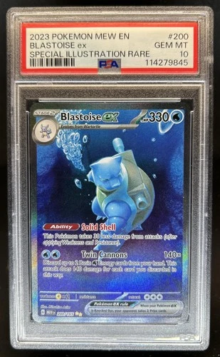 2023 Pokemon SV 151 Blastoise ex Special Illustration Rare #200/165 PSA 10
