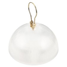 Dome Clip Lamp Shade - Clear Acrylic Clip Mount Light Cover - Exposed Bulb