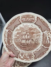 Alfred Meakin Fair Winds The Friendship Of Salem Lot Of 4 Dinner 10.5" Dishes