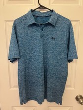 Under Armour Polo Heat Gear Loose Fit Logo - Size Large
