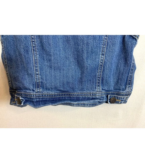 Mädchen Cherokee ärmellos Knopfleiste blau Jeans Denim Weste Größe M 7/8 - Bild 3 von 10