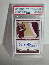 2020 Panini National Treasures Collegiate #122 Cam Akers AUTO FSU /99 RC PSA 10