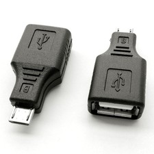 USB 2.0 Micro USB Male to USB Female OTG Adapter 2 Pack