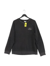 Passenger Men's Jumper L Black 100 Cotton Round Neck Pullover