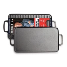 GreenPan Bobby Flay Cast Iron Pre-Seasoned 11” Reversible Double Burner