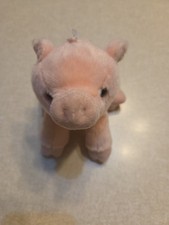 Aurora Plush Pink Pig Farm Stuffed Animal Cozy 8"