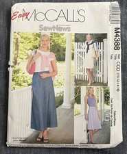 McCall's Easy Sewing Pattern M4388 Misses' SKORTS 3 Lengths 10-14